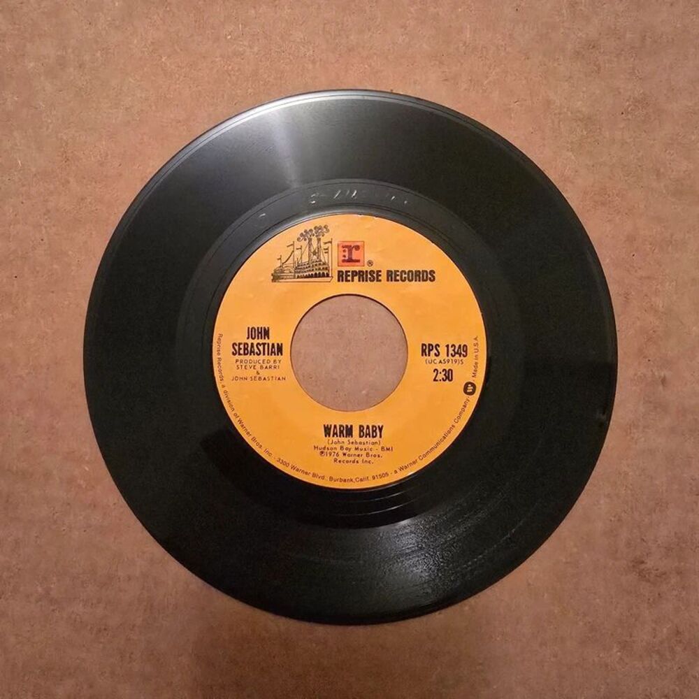 John Sebastian Warm Baby / Welcome Back vinyl 45 record
